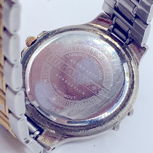 Working! Men’s Hugo Maxx Vintage 2 Tone Minimalist Watch - Picture 6 of 9